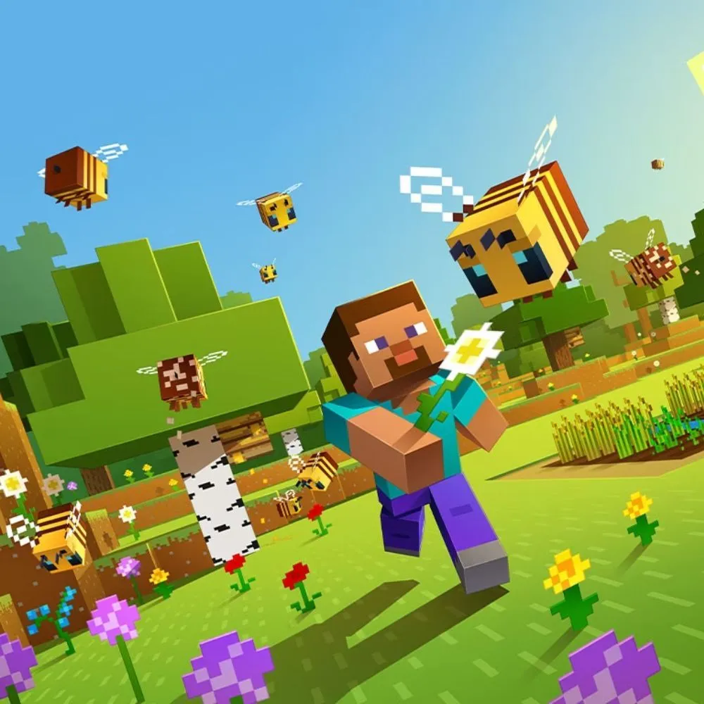 Ảnh bìa của game Minecraft Classic, biểu tượng cho sự tự do sáng tạo