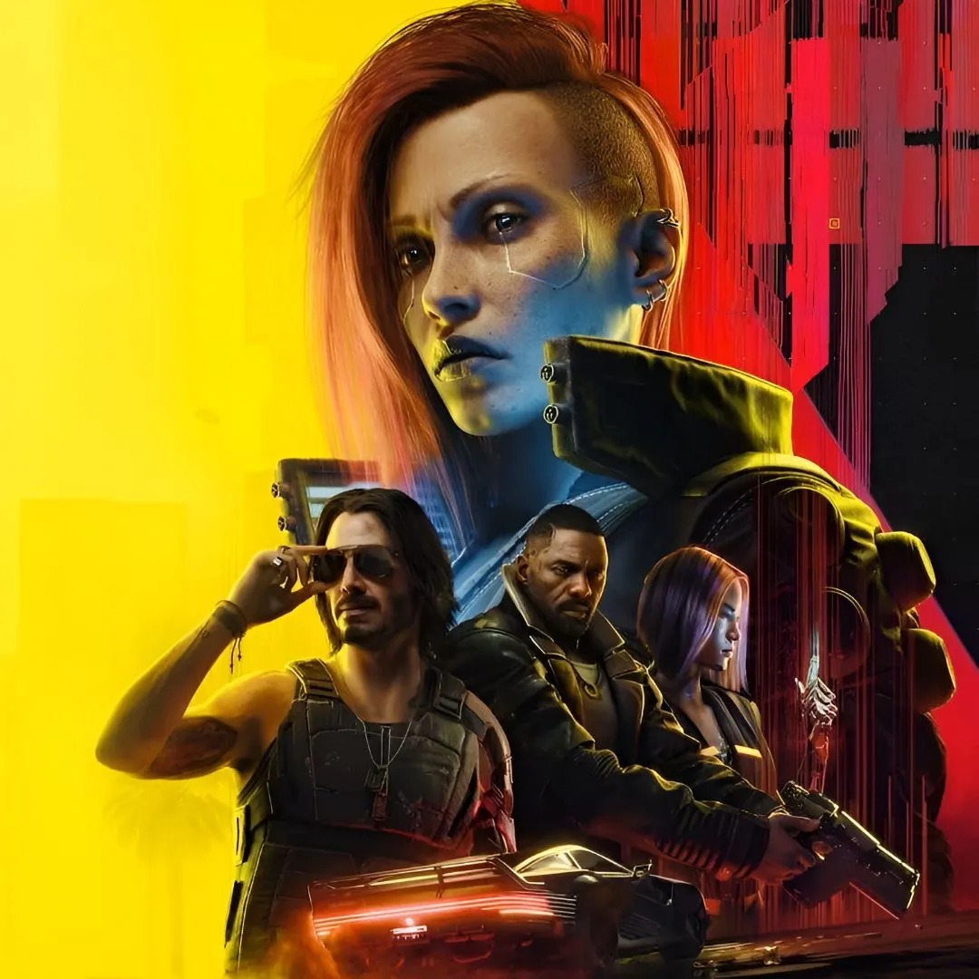 Ảnh bìa Cyberpunk 2077: Ultimate Edition, phiên bản hoàn chỉnh của game kèm DLC Phantom Liberty, mang đến trải nghiệm Night City đầy đủ.