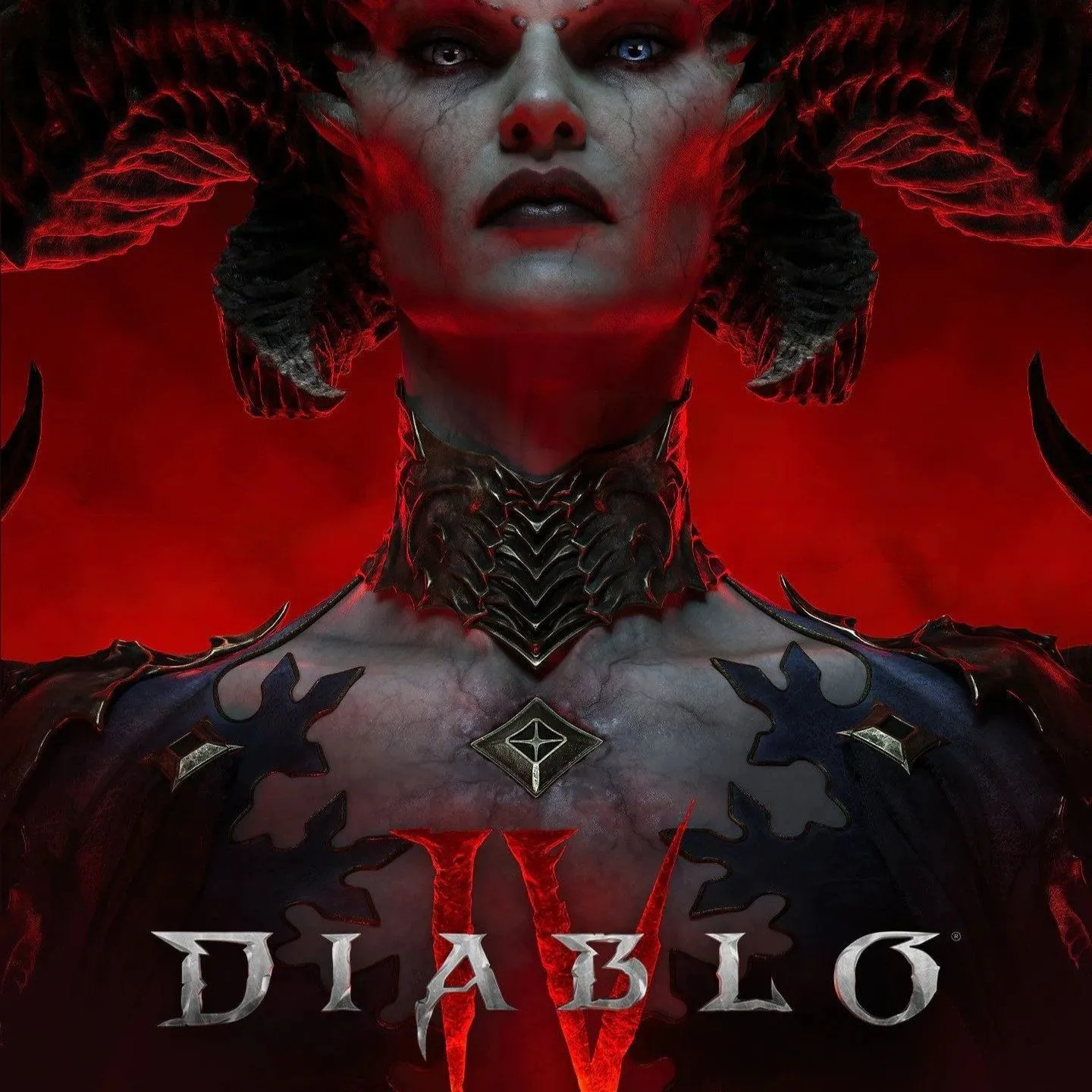 Ảnh bìa Diablo IV với Lilith, thể hiện bối cảnh đen tối và yếu tố kinh dị trong game nhập vai hành động này.