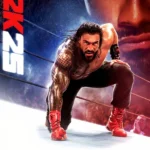 Ảnh bìa game WWE 2K25 với các siêu sao đô vật như Cody Rhodes, Seth Rollins, The Undertaker.