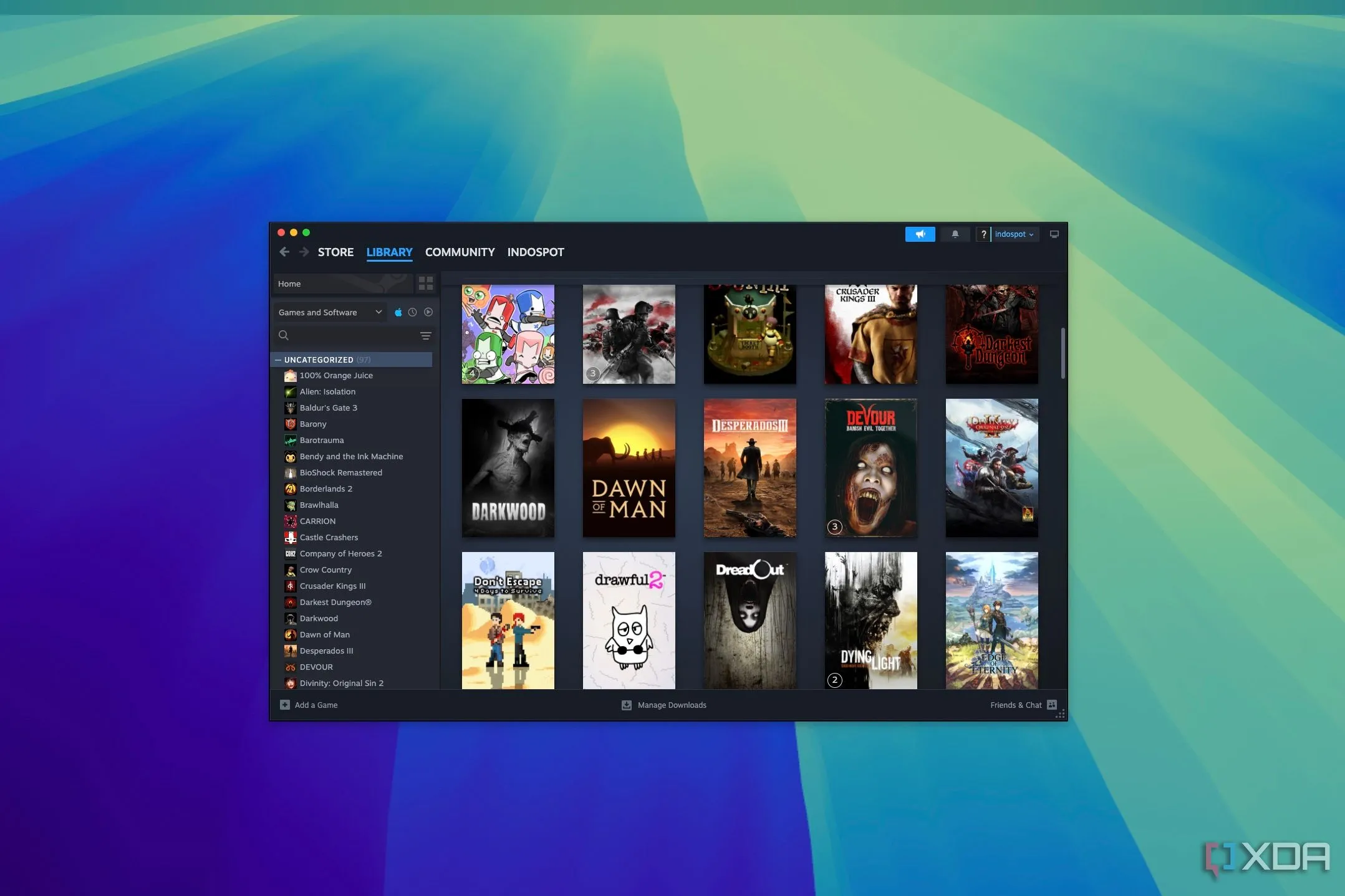 Ảnh chụp màn hình trang kiểm tra tổng số tiền đã chi trên Steam