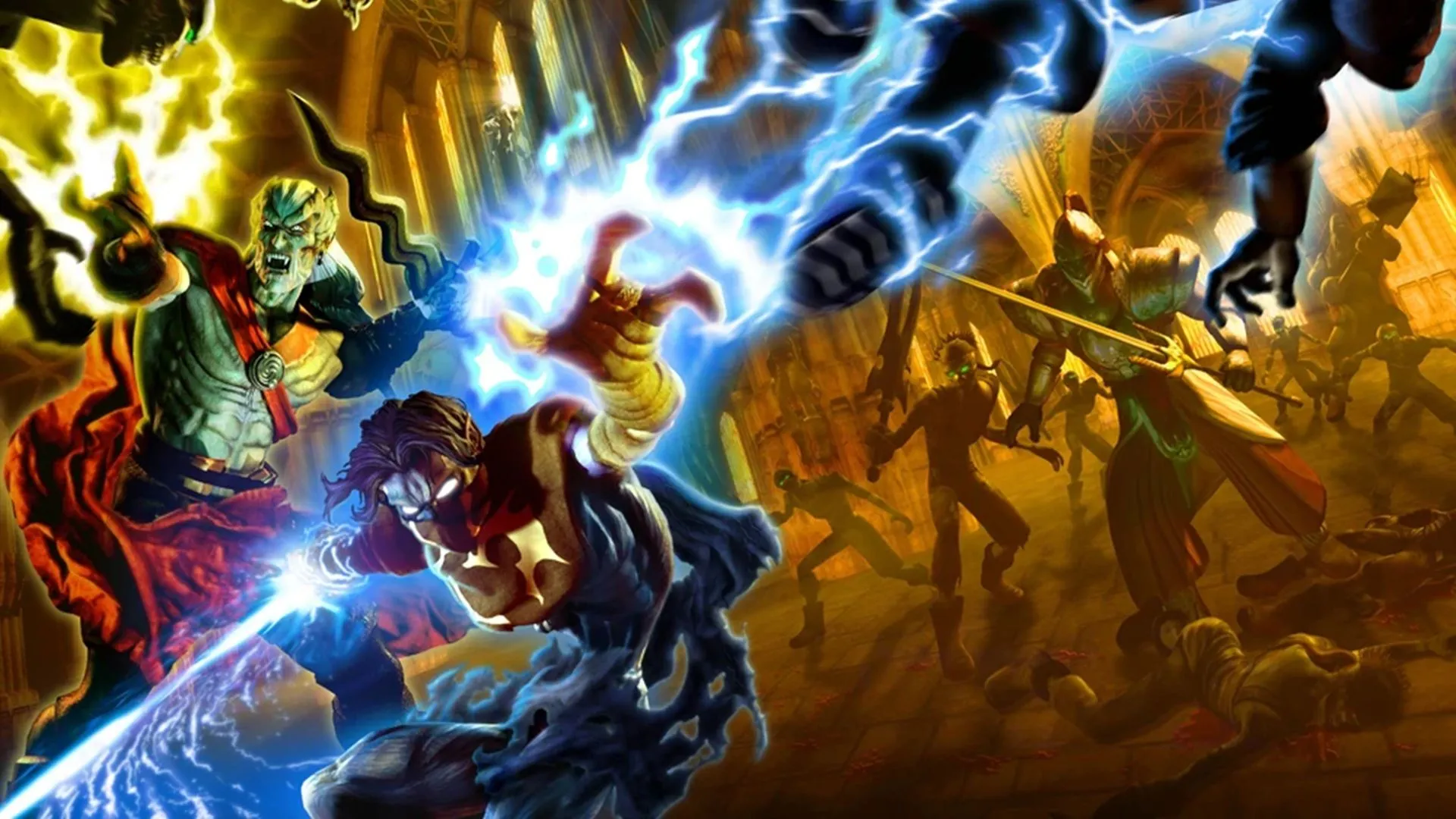 Ảnh minh họa chính thức của Kain và Raziel trong game Legacy of Kain Defiance.