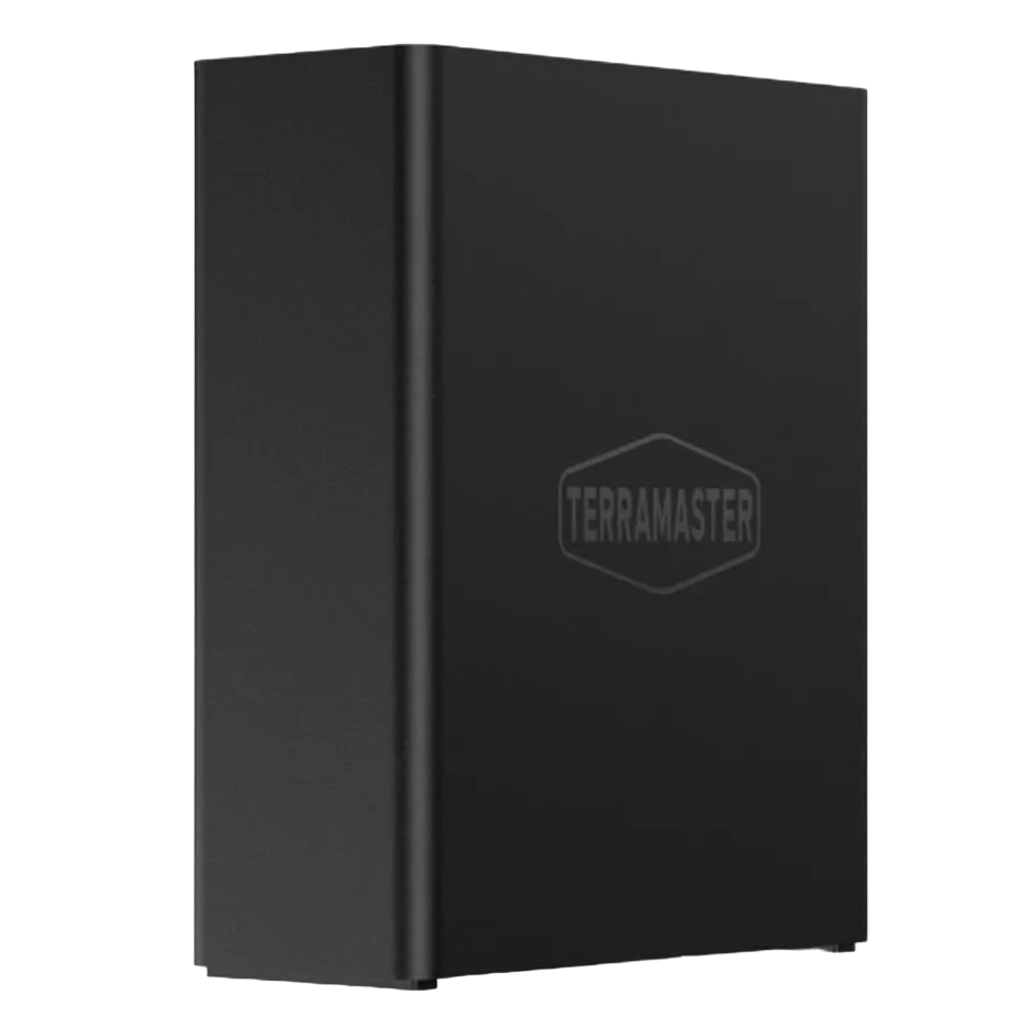 Bản dựng trong suốt của NAS TerraMaster F8 SSD Plus hiển thị cấu trúc bên trong