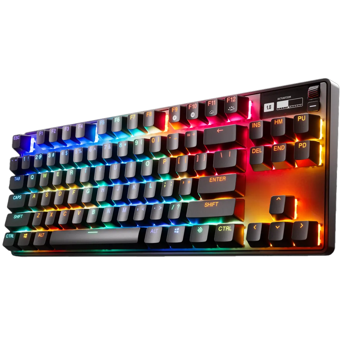 Bàn phím SteelSeries Apex Pro TKL Gen 3 với đèn RGB rực rỡ và vỏ nhôm cao cấp