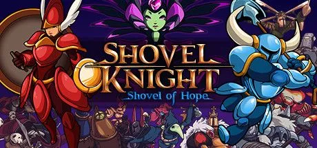 Banner quảng cáo Shovel Knight: Treasure Trove - Game platformer 2D với phong cách đồ họa cổ điển.