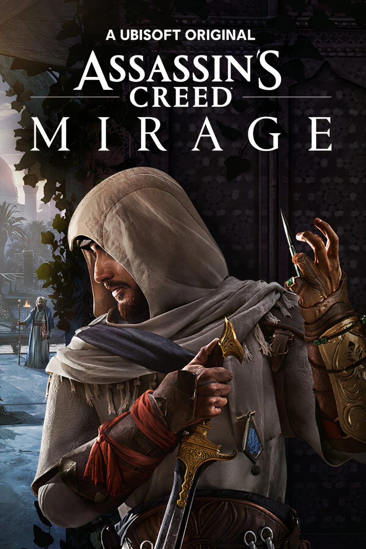 Basim trong trang phục sát thủ của Assassin's Creed Mirage đang chạy trên mái nhà ở Baghdad