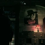 Batman Arkham Knight screenshot cảnh chiến đấu Batman đang thực hiện một đòn tấn công trong thế giới mở của Gotham City, thể hiện đồ họa chi tiết và không khí game siêu anh hùng tối tăm.