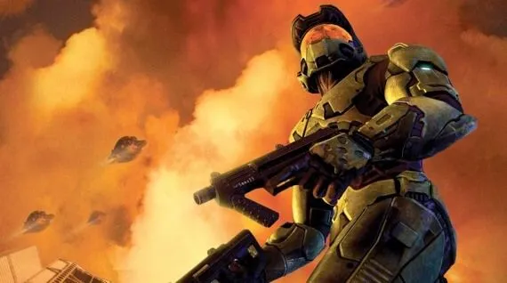 Bìa game Halo 2 với Master Chief hùng dũng, tượng trưng cho tầm ảnh hưởng cách mạng của game đối với chế độ multiplayer trên console.