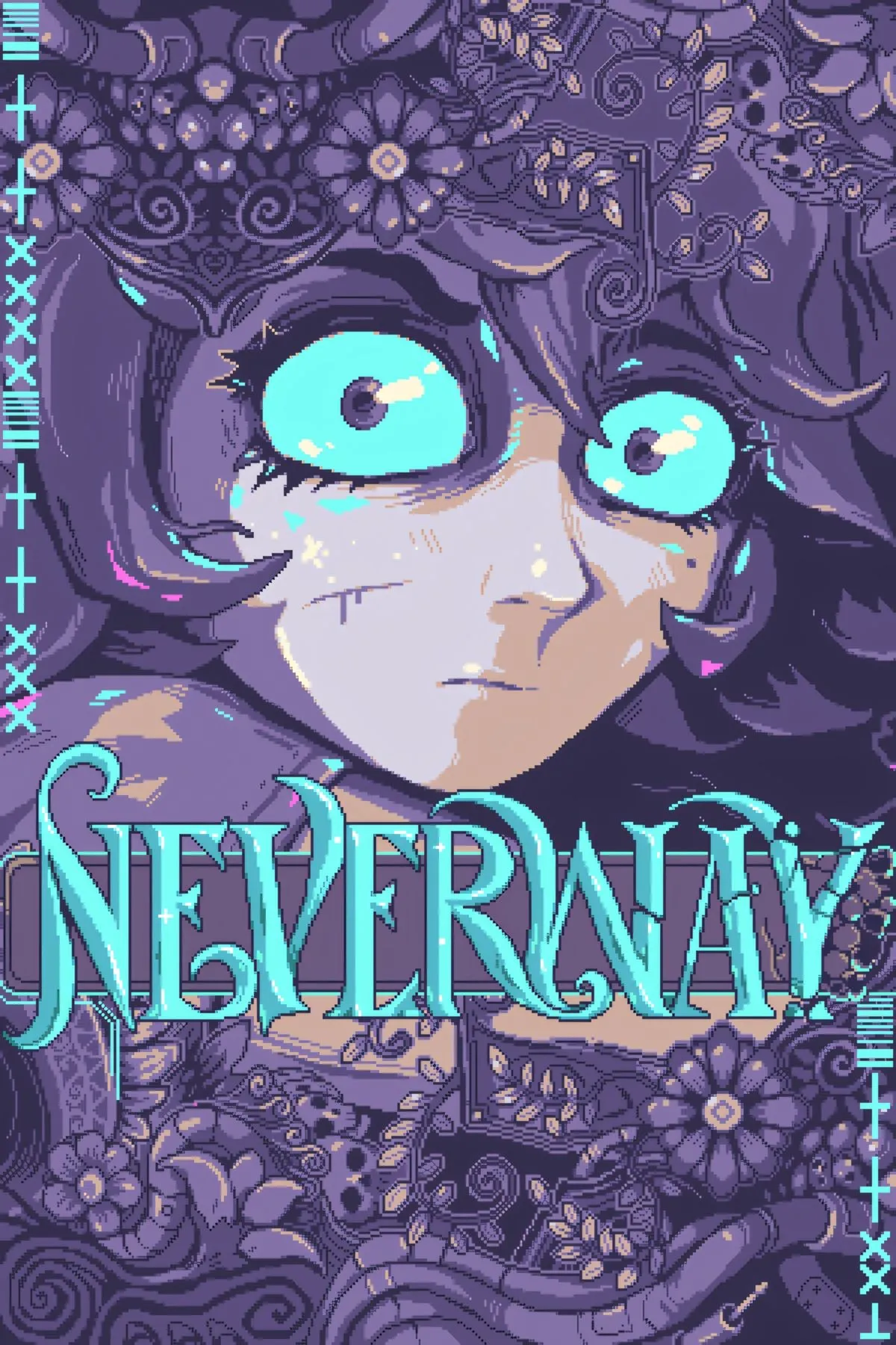 Bìa game Neverway với không khí u ám, kết hợp kinh dị và mô phỏng cuộc sống
