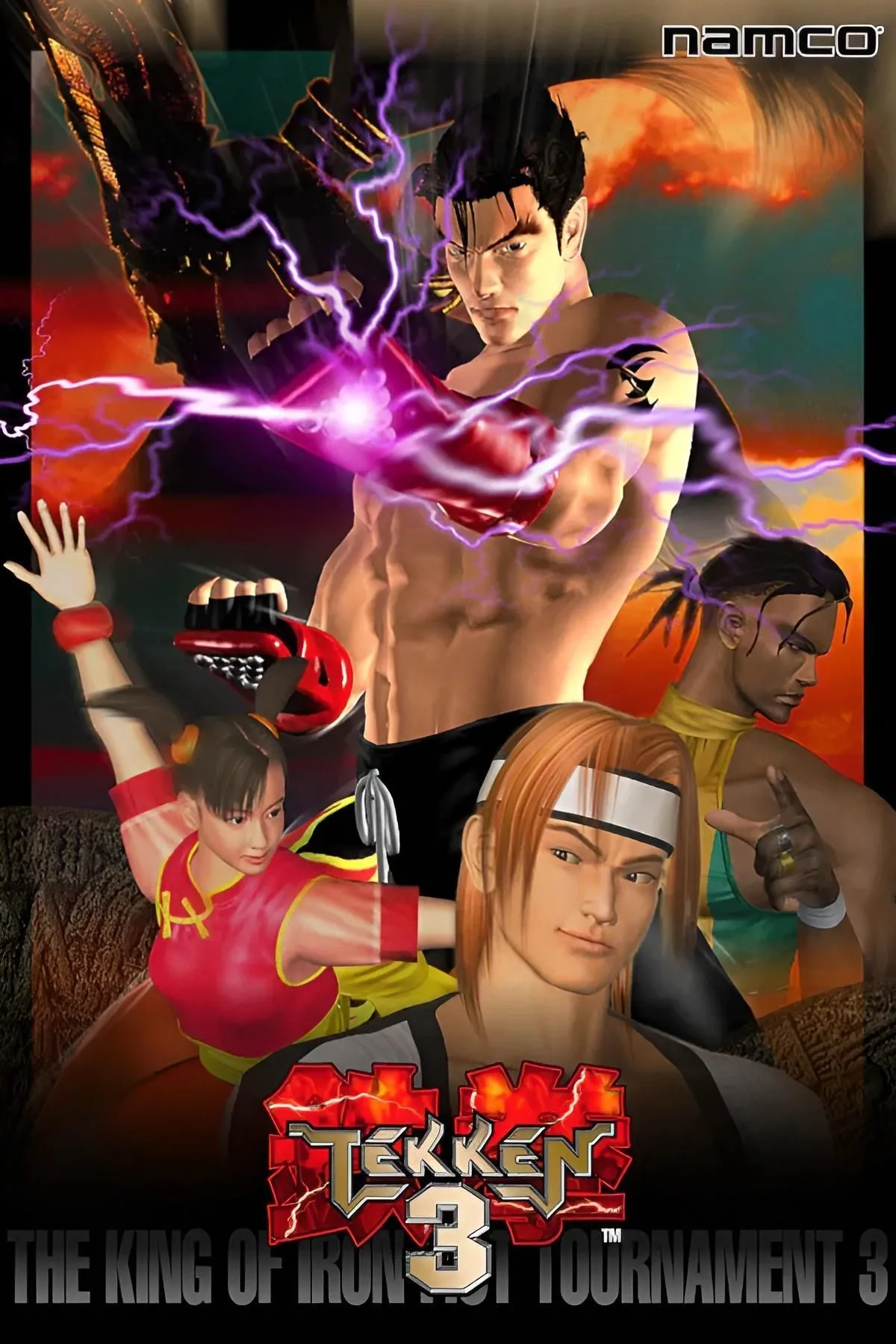 Bìa game Tekken 3, tựa game đối kháng kinh điển trên PlayStation 1