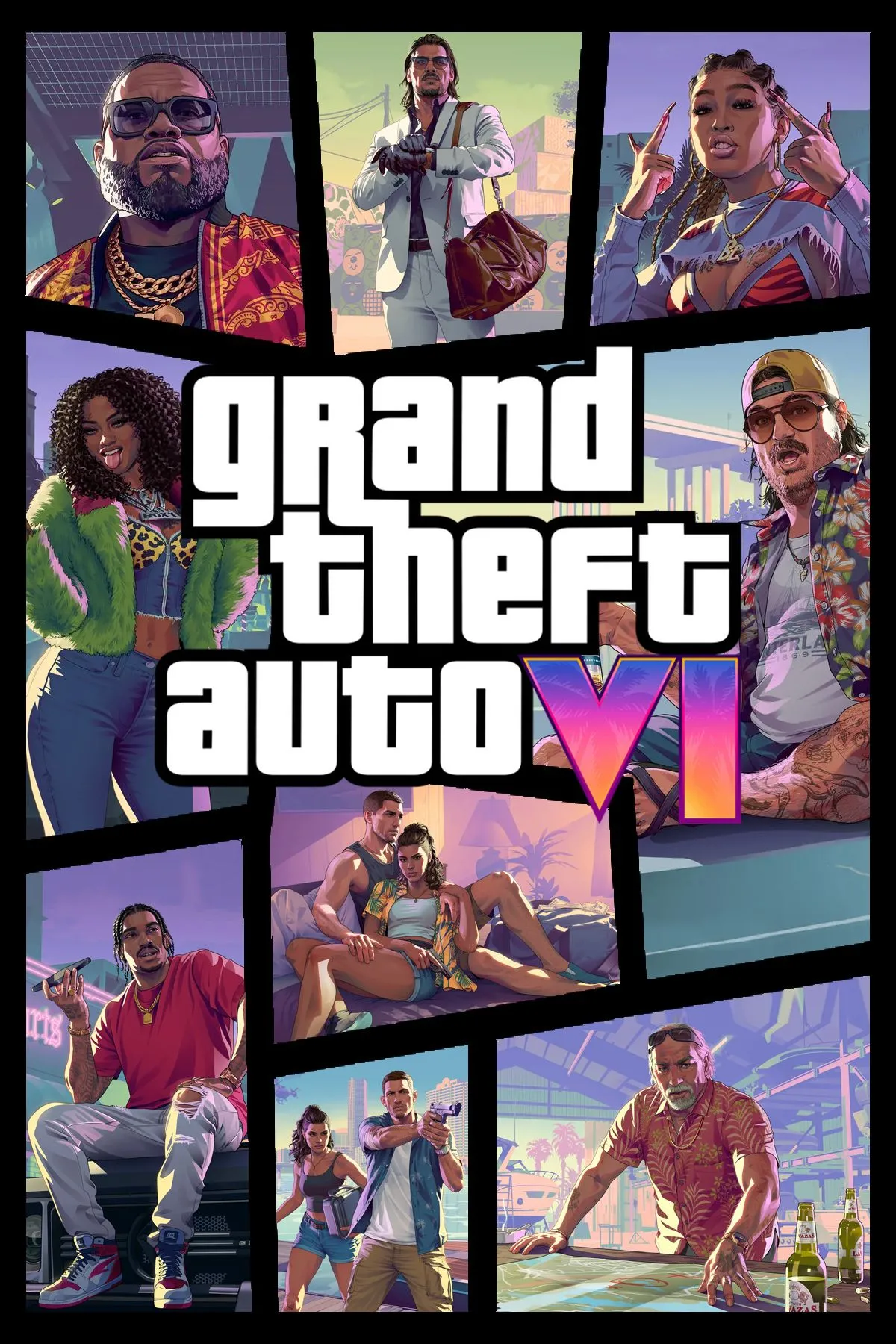 Bìa nghệ thuật chính thức của Grand Theft Auto VI