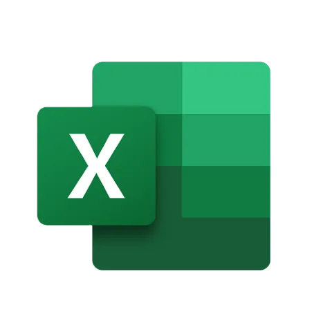 Biểu tượng (logo) của Microsoft Excel, đại diện cho phần mềm bảng tính mạnh mẽ tích hợp Python.