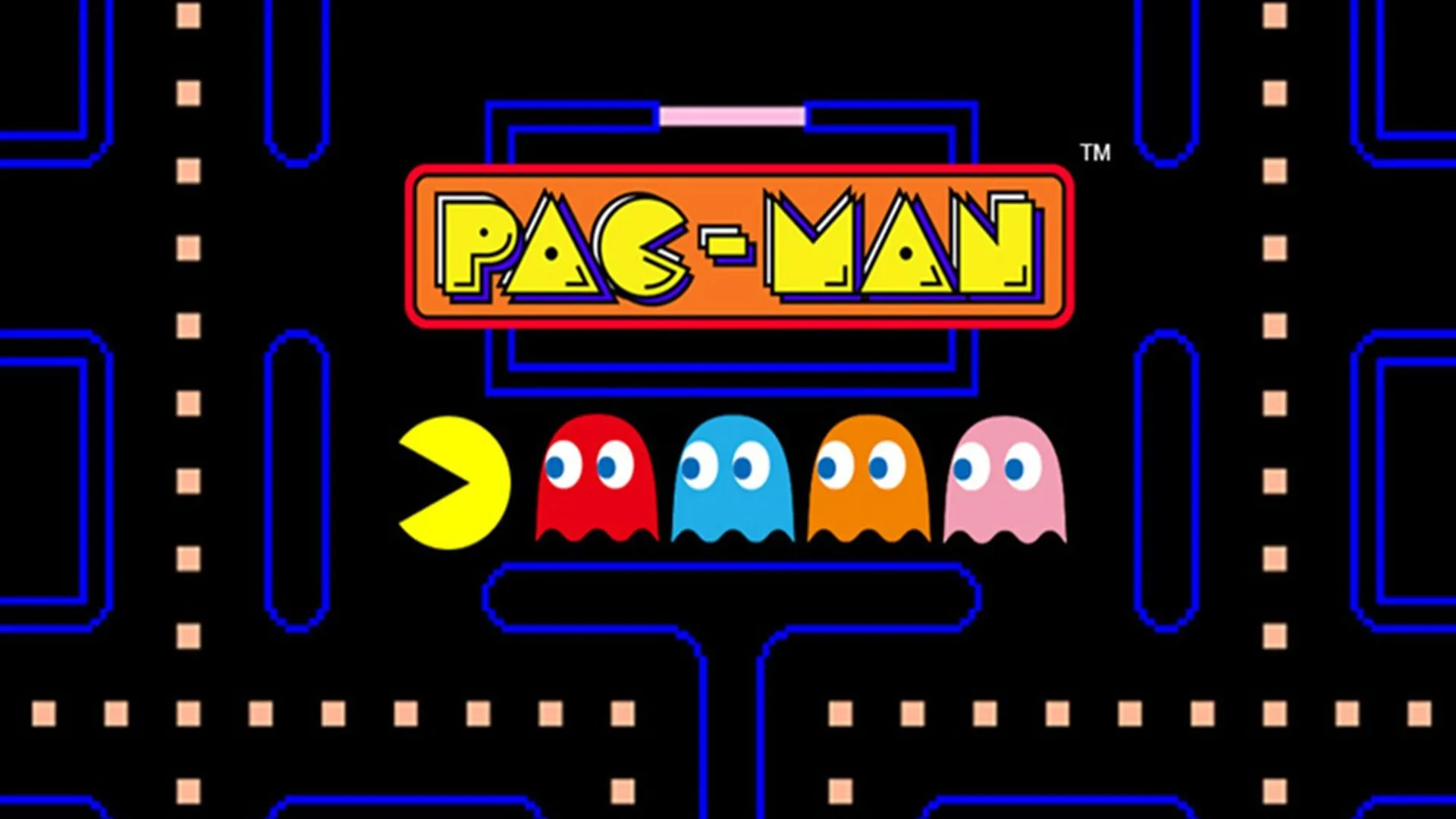 Biểu tượng Pac-Man màu vàng đặc trưng, sẵn sàng &quot;ngấu nghiến&quot; điểm trong trò chơi arcade kinh điển.