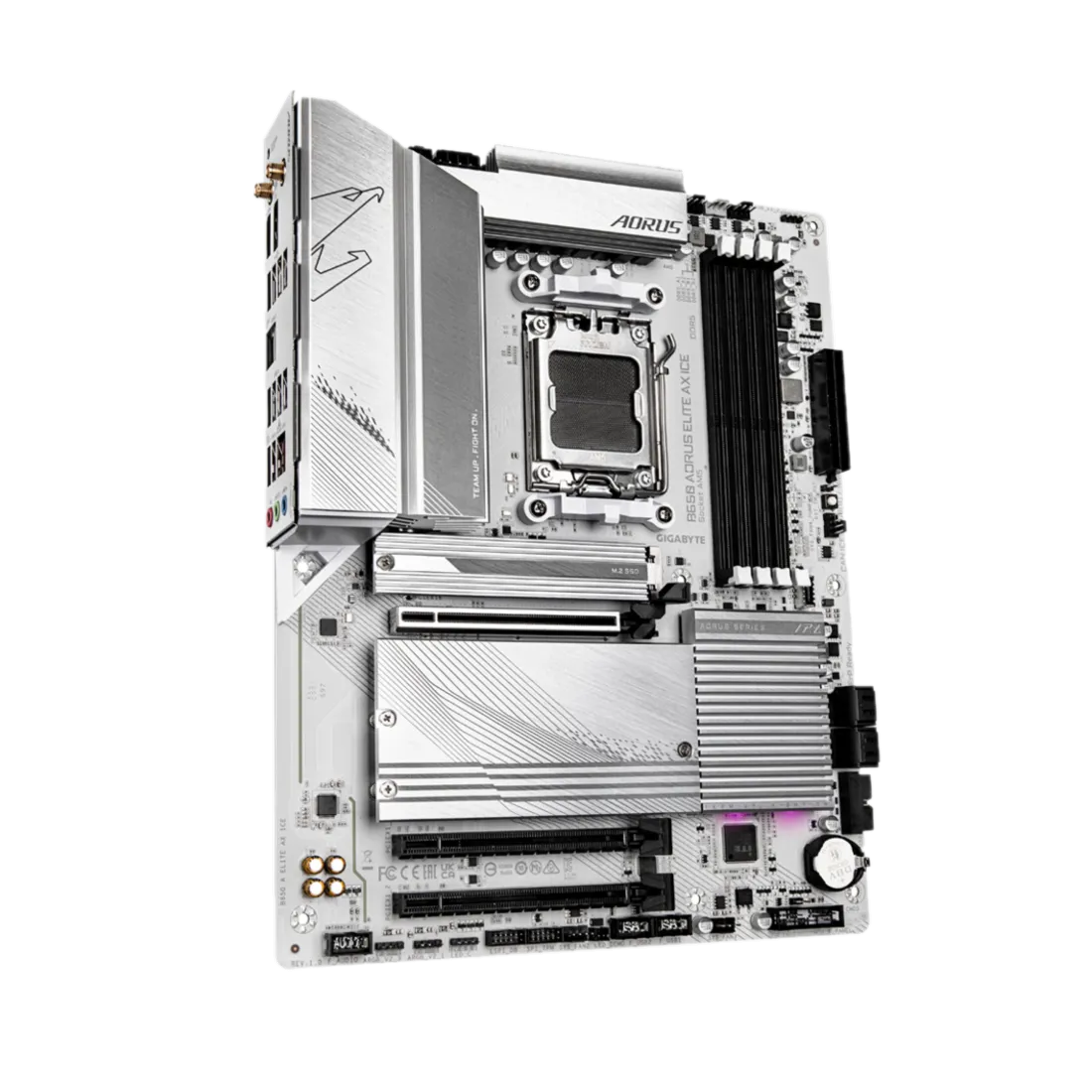 Bo mạch chủ Gigabyte B650 Aorus Elite AX ICE tích hợp tản nhiệt M.2