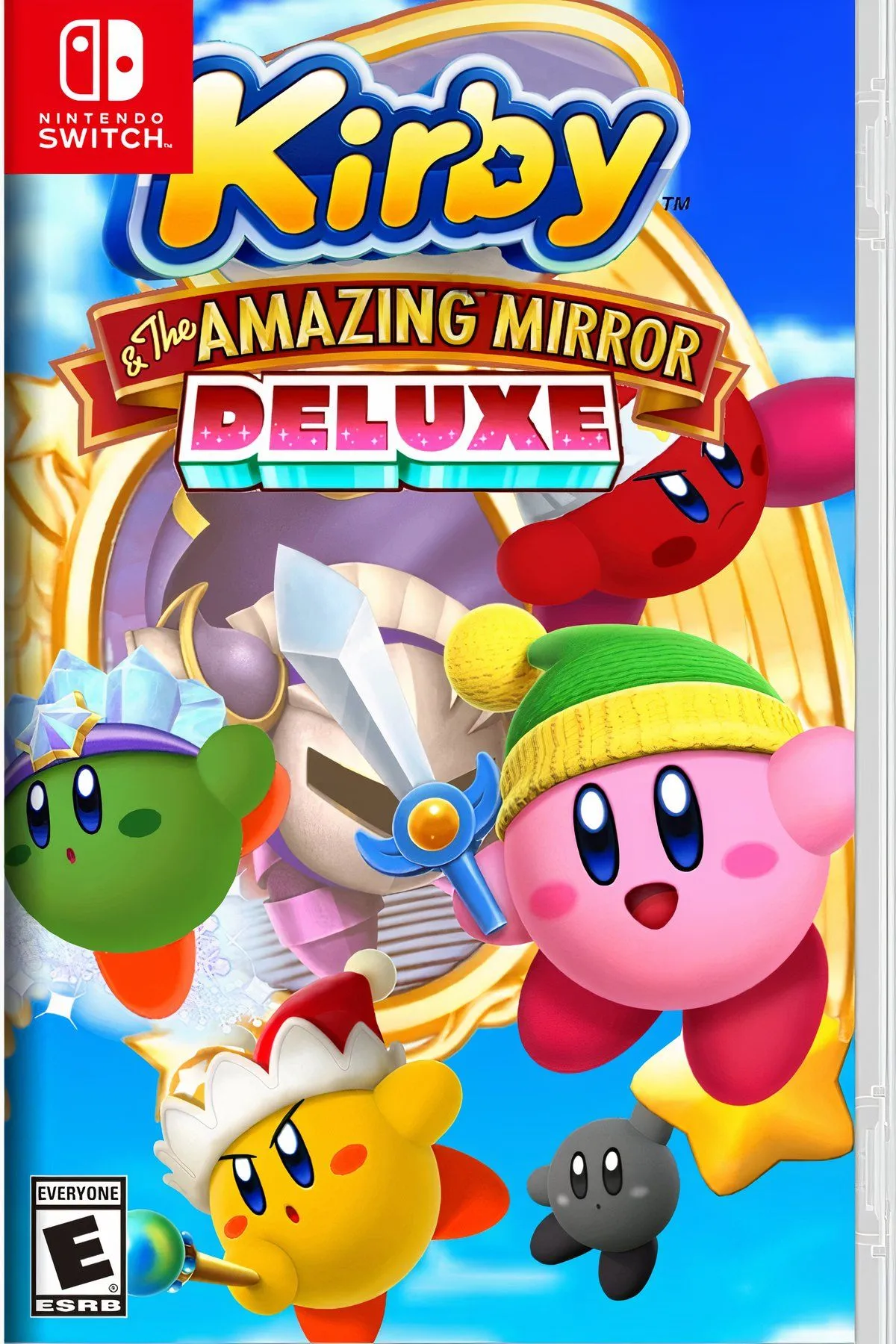 Các Kirby đa màu sắc cùng nhau phiêu lưu trong thế giới gương của Kirby &amp; the Amazing Mirror trên Game Boy Advance