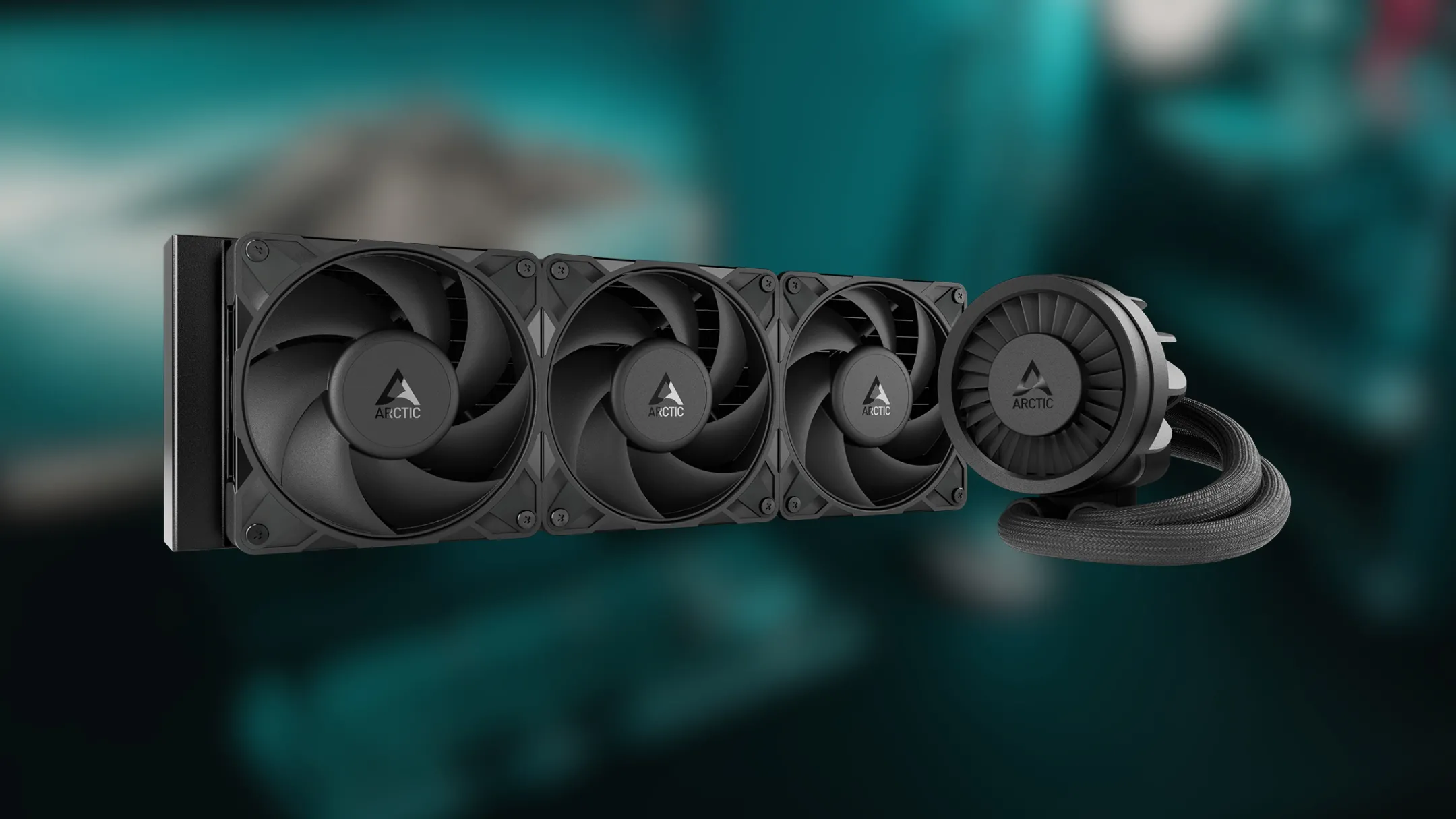 Cận cảnh block và quạt của tản nhiệt Arctic Liquid Freezer III Pro 360 – Giải pháp làm mát hiệu quả cho CPU