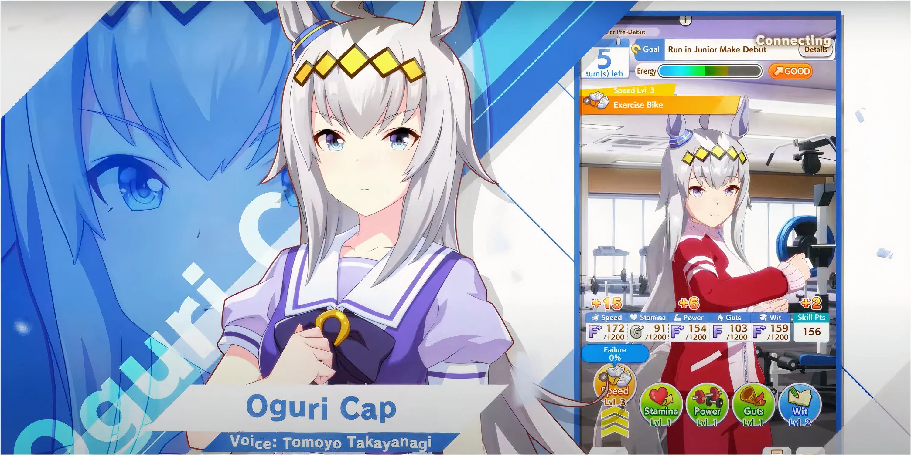Cảnh đua ngựa trong Umamusume Pretty Derby với nhiều cô gái ngựa anime đang cạnh tranh trên đường đua, thể hiện đồ họa và hiệu ứng kỹ năng trong game gacha thể thao.