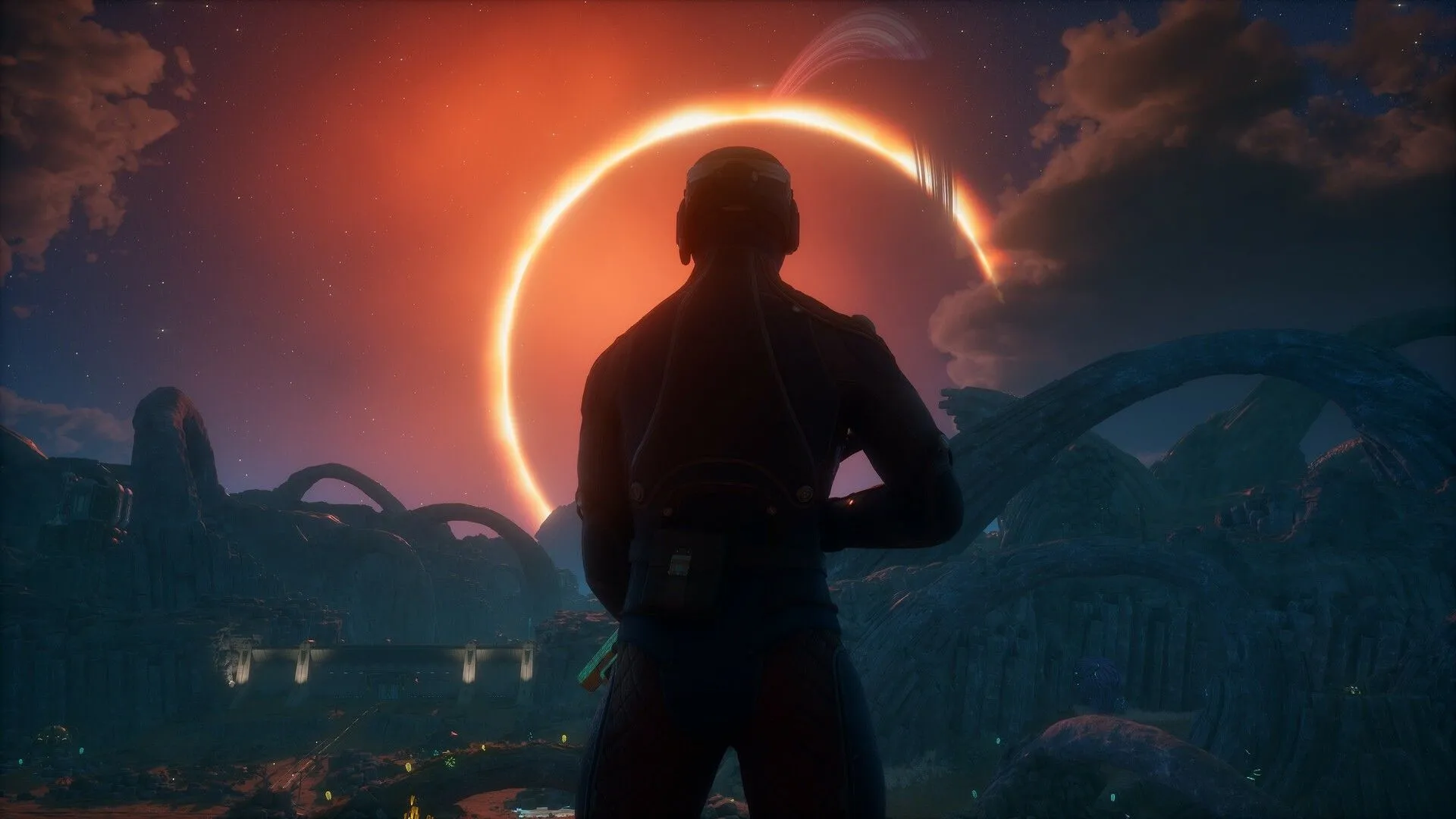 Cảnh khám phá trong The Outer Worlds 2, với môi trường độc đáo và thiết kế nhân vật.