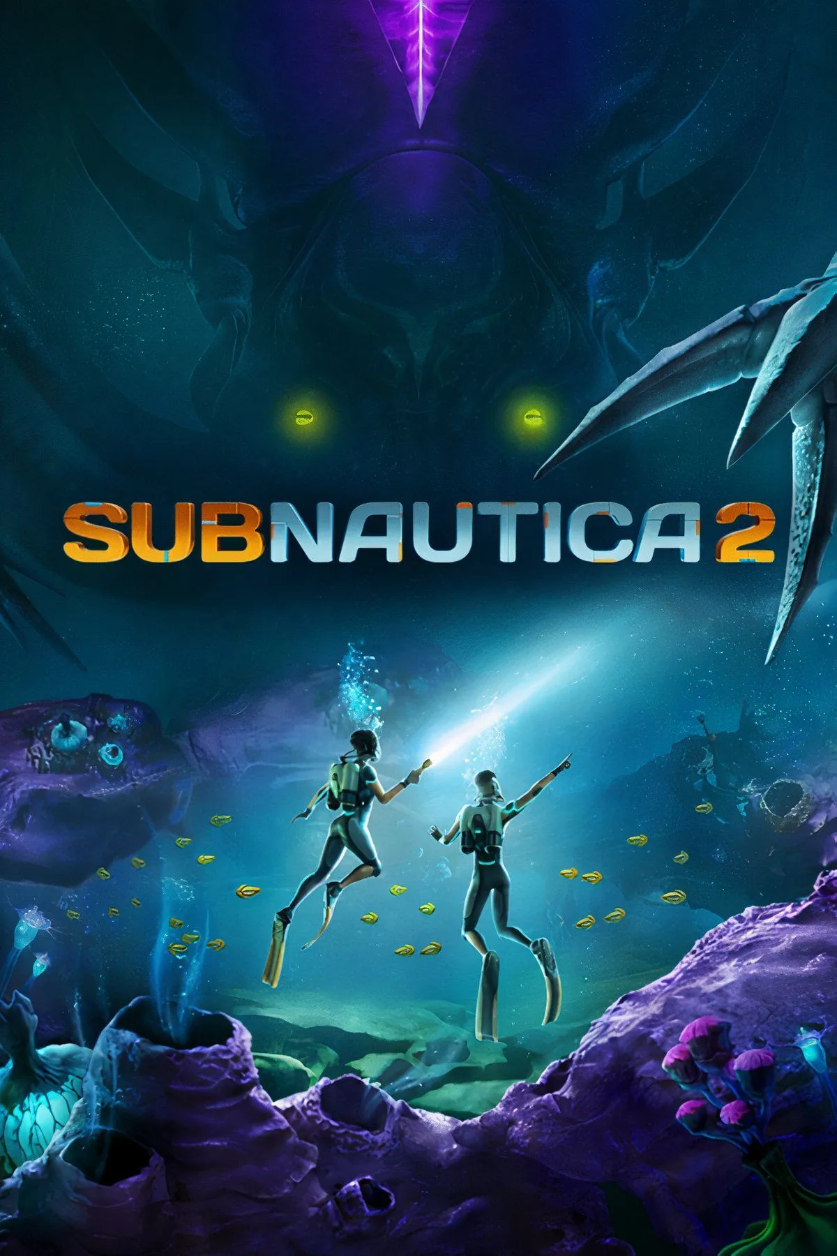 Cảnh quan dưới nước tuyệt đẹp với sinh vật biển ngoài hành tinh trong Subnautica 2, nổi bật yếu tố co-op.