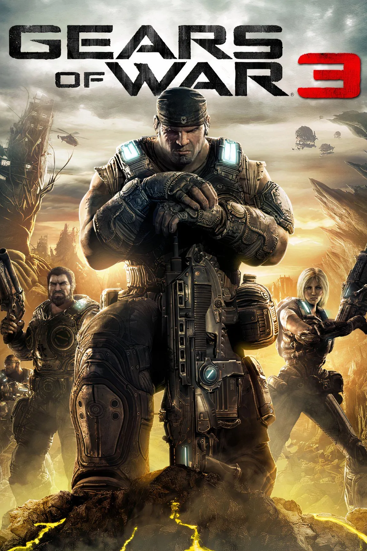 Cảnh tượng chiến đấu ác liệt trong game Gears of War 3, nơi chứa bí mật săn vịt Locust