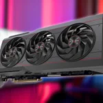 Card đồ họa Sapphire Pulse AMD Radeon RX 7900 XT trên nền mờ, đại diện cho dòng GPU AMD mạnh mẽ.