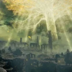 Cây Erdtree vĩ đại biểu tượng cho thế giới mở rộng lớn trong game Elden Ring gốc