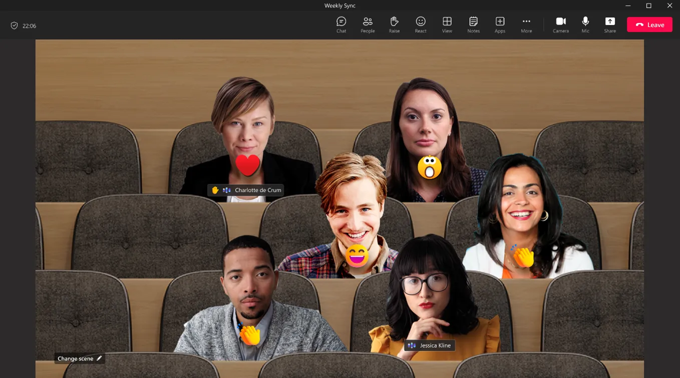 Chế độ Together Mode trong Microsoft Teams giúp kết nối người tham gia cuộc họp ảo một cách tự nhiên và sinh động hơn.
