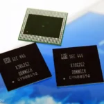 Chip nhớ LPDDR4 của Samsung Electronics, minh họa các thế hệ bộ nhớ di động hiệu suất cao