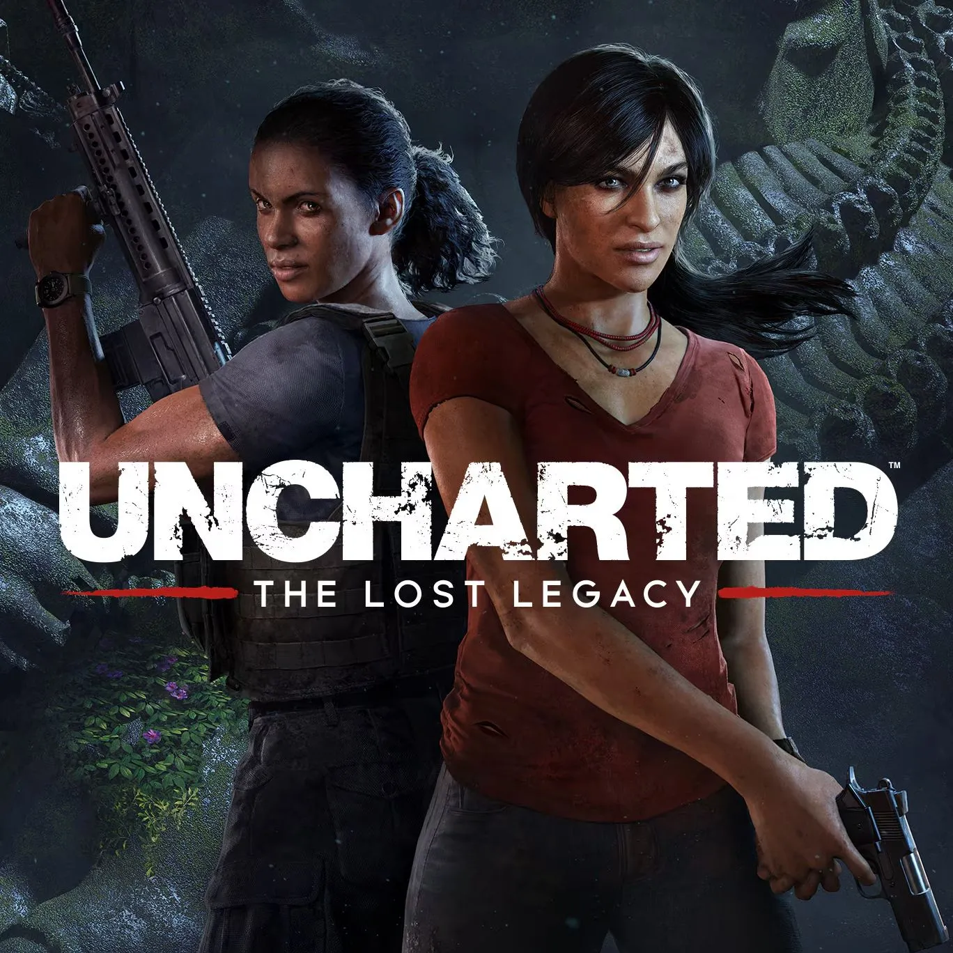 Chloe Frazer và Nadine Ross khám phá hang động cổ trong Uncharted: The Lost Legacy