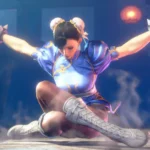 Chun-Li tung chiêu trong trận đấu căng thẳng trên Street Fighter 6, thể hiện sức mạnh của nữ chiến binh biểu tượng.