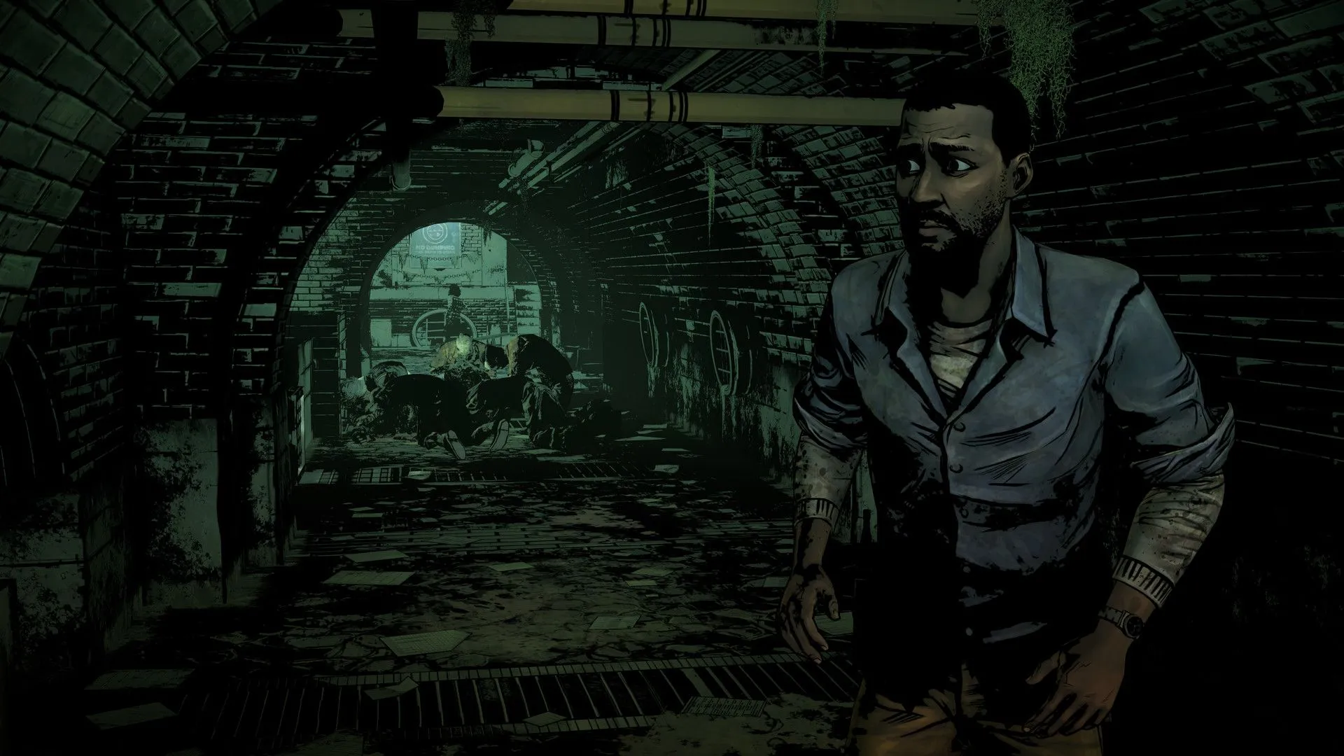 Clementine, nhân vật chính của series The Walking Dead Telltale, trong một cảnh game