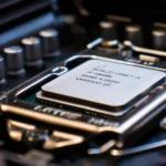 CPU Intel Core i5 gắn trên bo mạch chủ, minh họa cho yêu cầu TPM 2.0 trên Windows 11