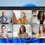 Cuộc họp Microsoft Teams đang diễn ra trên Windows 11, minh họa khả năng thêm tính năng hẹn giờ