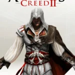 Desmond Miles cùng các tổ tiên Altaïr, Ezio và Connor trong dòng thời gian Assassin's Creed, tượng trưng cho hành trình Animus của anh