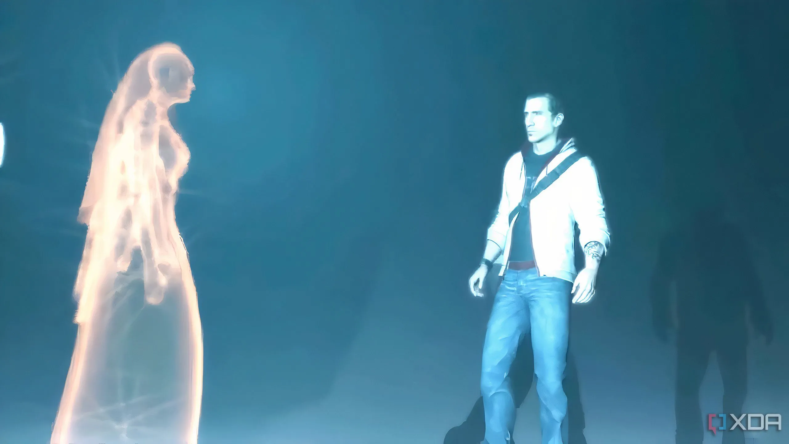 Desmond Miles tại điểm kết thúc Assassin's Creed 3, minh họa sự kết nối rời rạc với lore Isu trong series.