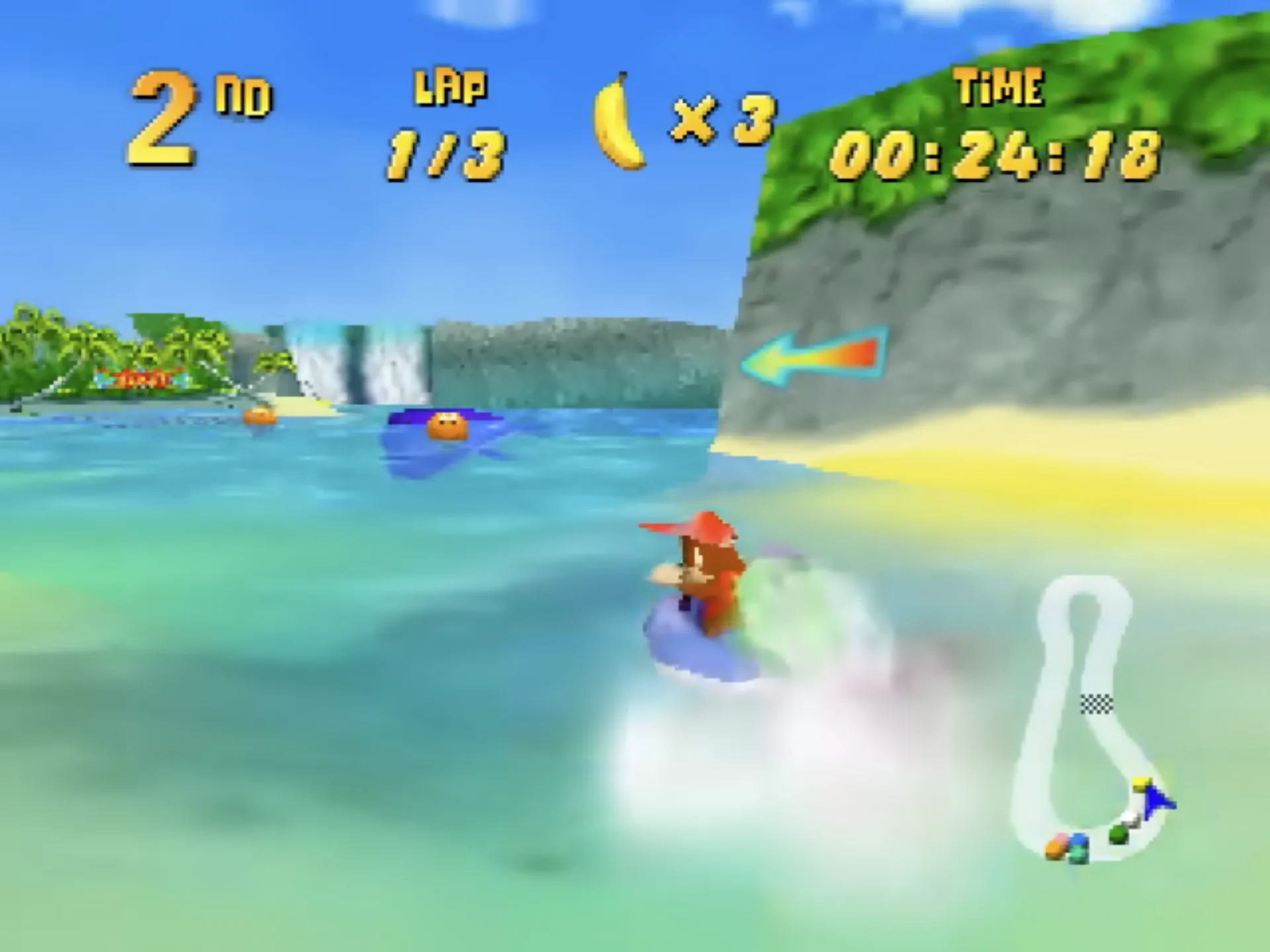 Diddy Kong Racing, game đua xe vui nhộn với đồ họa 3D ấn tượng trên N64