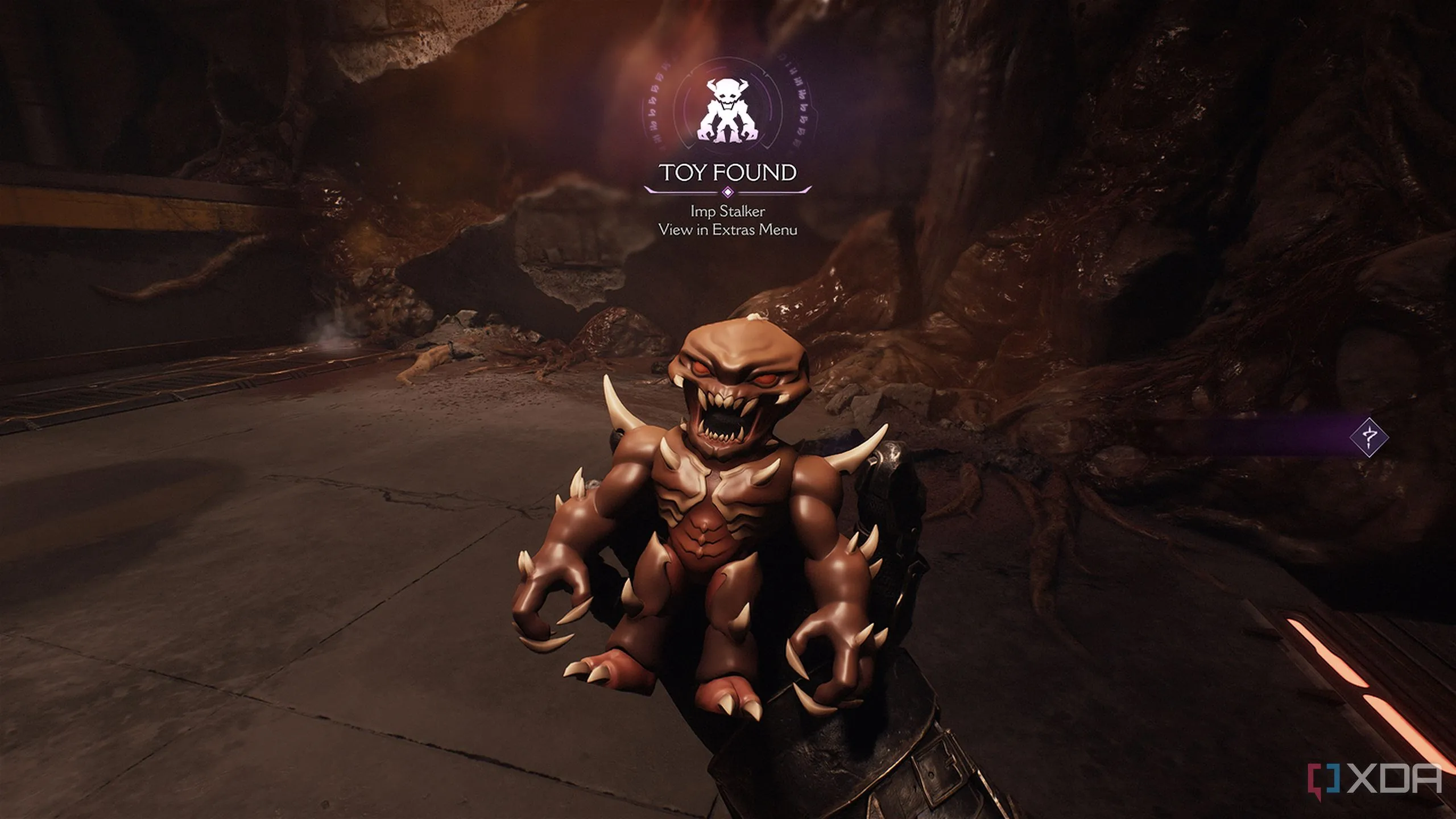 Đồ chơi Imp Stalker, vật phẩm sưu tầm bí mật trong Doom: The Dark Ages Hebeth.