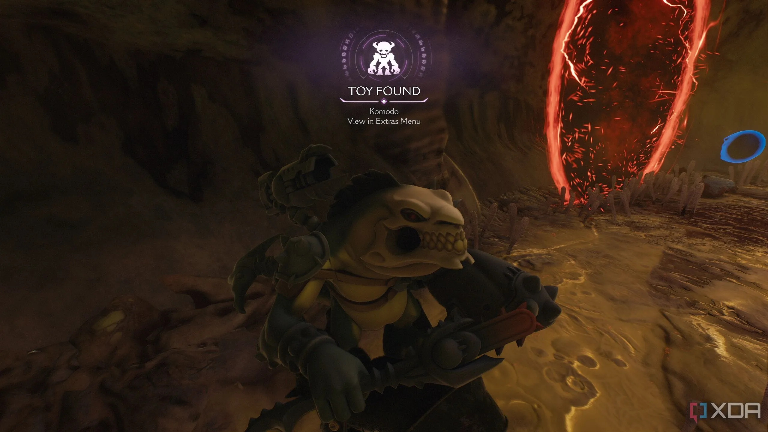 Đồ chơi sưu tầm Komodo tìm thấy trong Chapter 18 của Doom The Dark Ages.
