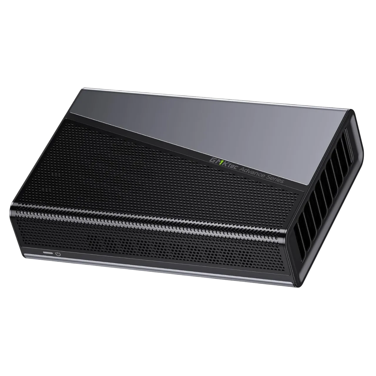 Docking station eGPU GMKtec AD-GP1 với thiết kế nhỏ gọn, nâng cấp hiệu năng đồ họa cho laptop.