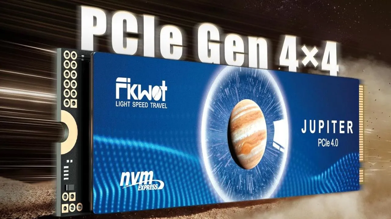 Fikwot Jupiter FX991 hiển thị tốc độ đọc lên đến 7300MB/s và dung lượng 4TB