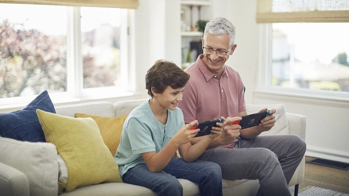 Gia đình chơi Nintendo Switch cùng nhau