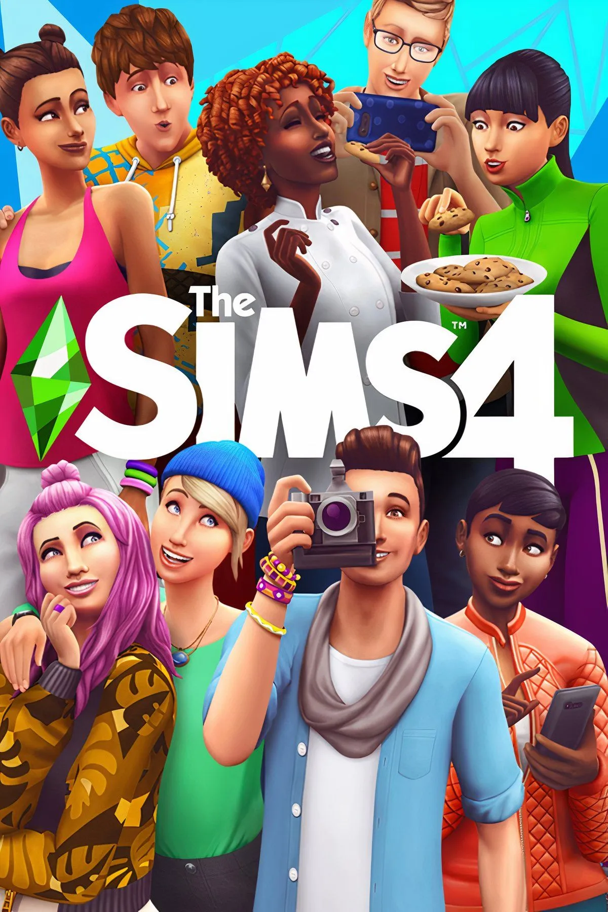 Gia đình Sims tương tác trong The Sims 4, game mô phỏng đời sống offline độc đáo