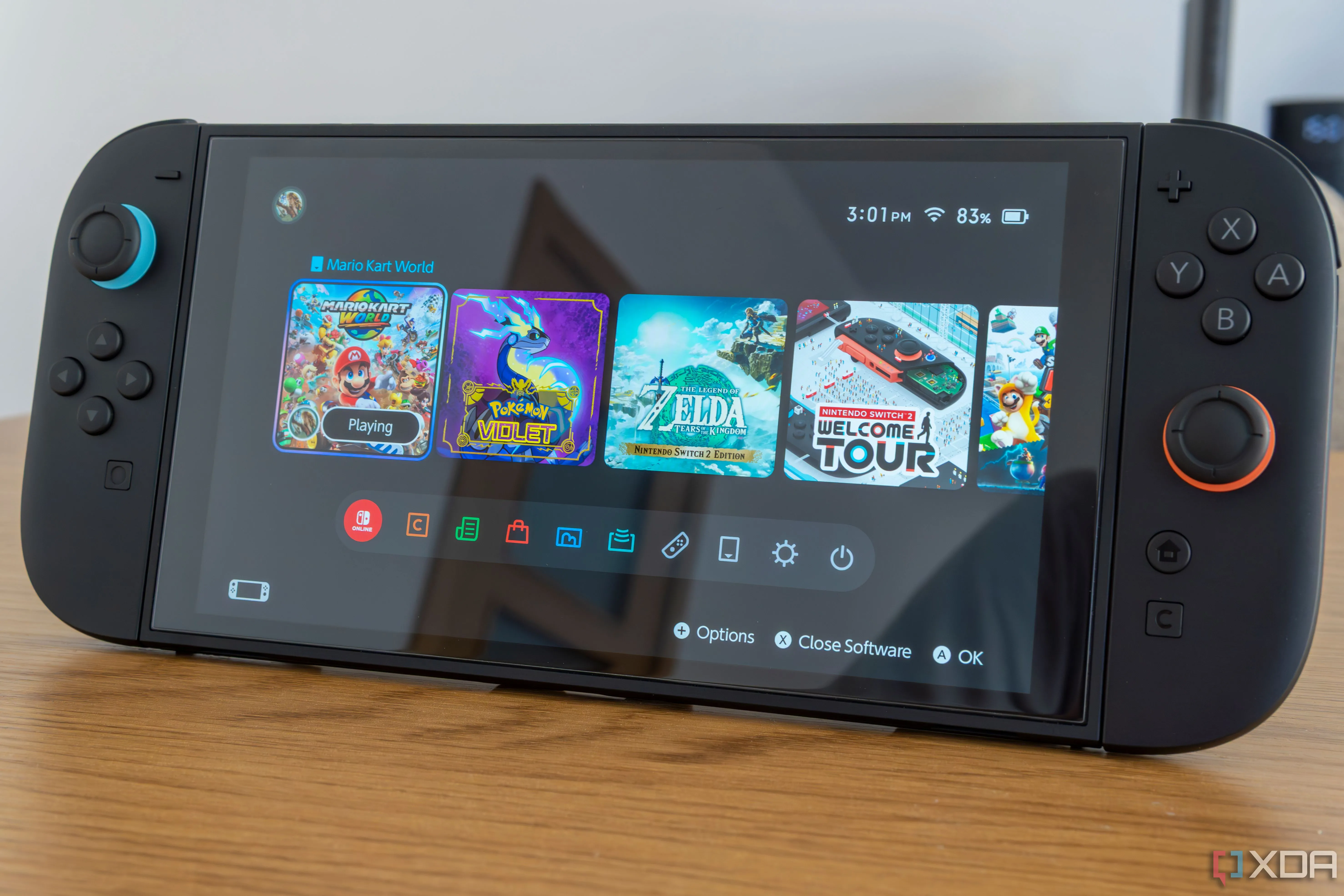 Giao diện chính trên Nintendo Switch 2, thể hiện khả năng định hình lại các quy tắc và kỷ lục của cộng đồng speedrun.