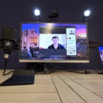 Giao diện cuộc họp Microsoft Teams với các tùy chọn điều khiển và danh sách người tham dự, minh họa tính năng đổi tên hiển thị.
