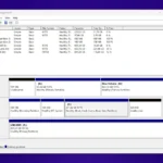 Giao diện Disk Management trên Windows hiển thị các phân vùng ổ cứng, giúp phát hiện phân vùng ẩn