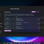 Giao diện Keyboard Manager của PowerToys cho phép tùy chỉnh và gán lại phím tắt