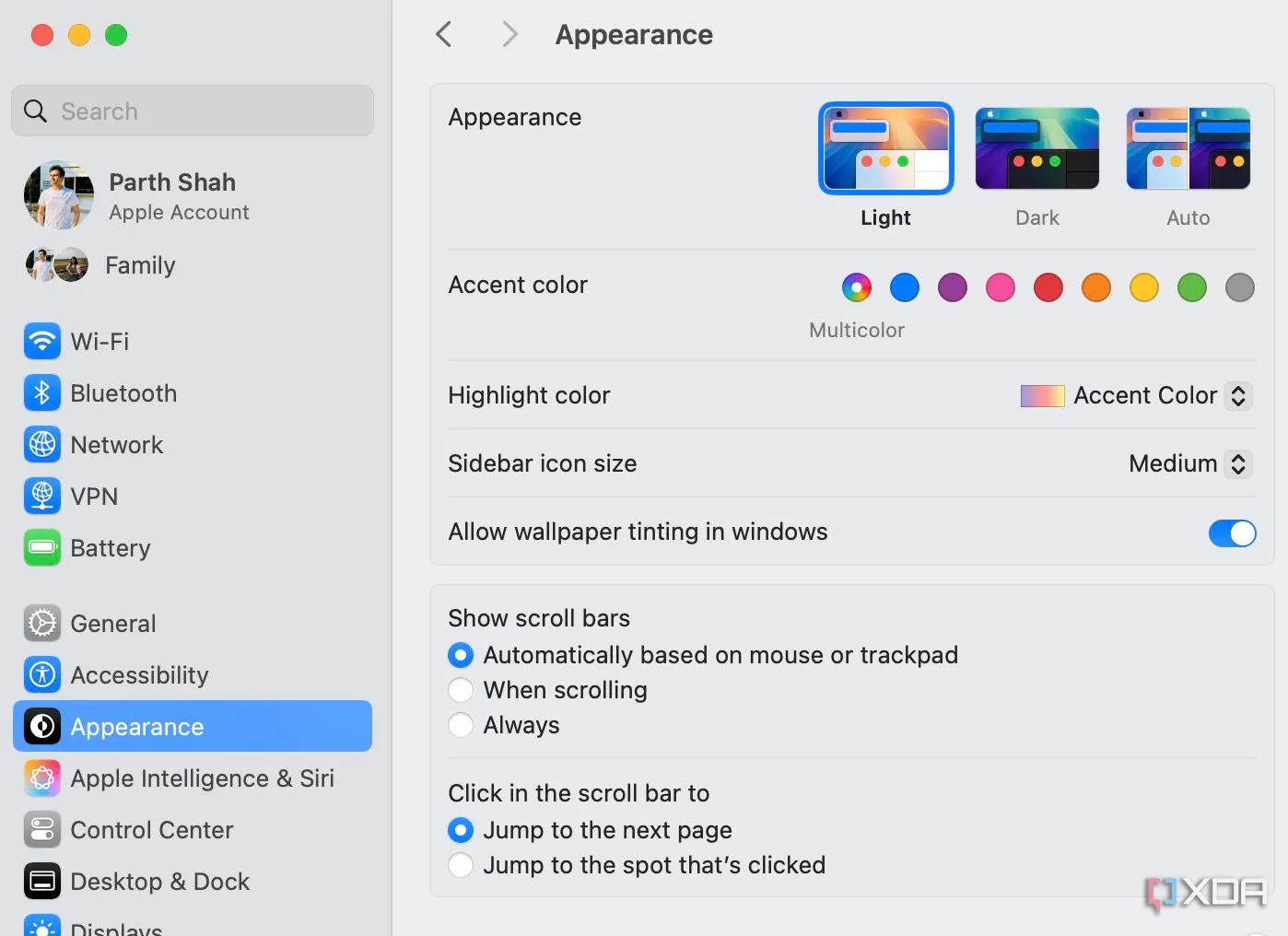 Giao diện macOS ở chế độ tối, giúp bảo vệ mắt và tăng trải nghiệm người dùng.
