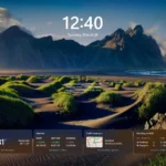 Giao diện màn hình khóa Windows 11 cùng các widget mới