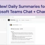 Giao diện Microsoft Teams hiển thị tóm tắt tin nhắn hàng ngày từ Read AI, giúp người dùng cập nhật nhanh chóng các cuộc trò chuyện và kênh quan trọng.
