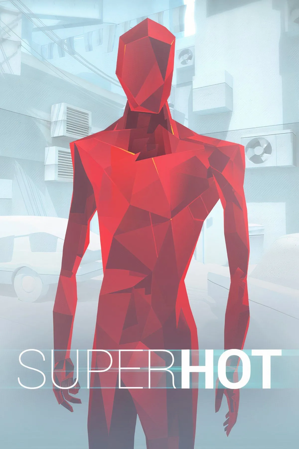 Giao diện minimalist của Superhot, nhân vật chính tấn công kẻ thù